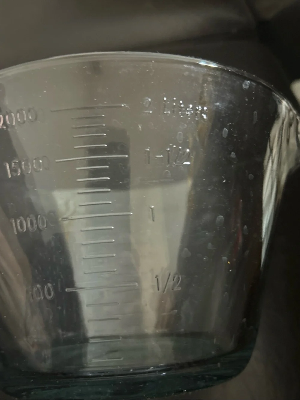8 cup Clear Glass Measuring Mixing Bowl with Pour Spout - Clear Pampered Chef